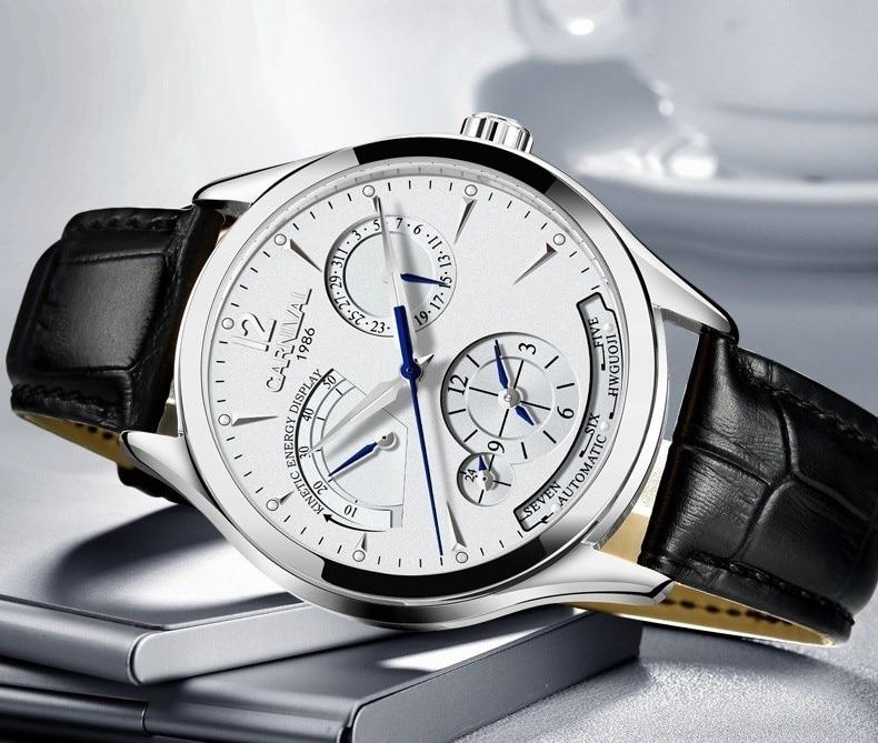 Edward Mechanical Watch - Silver White