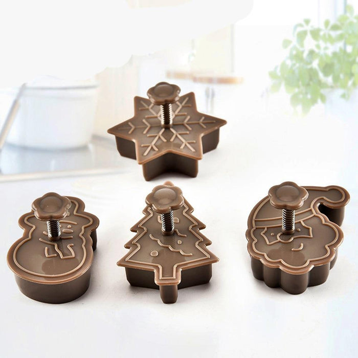 4 Piece Holiday Pastry Shapers