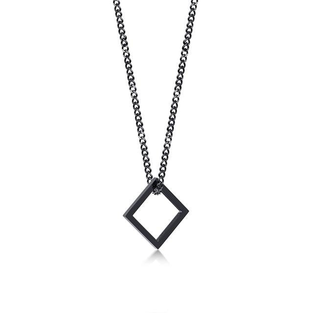 Ellipses Pendant - Black Rhom