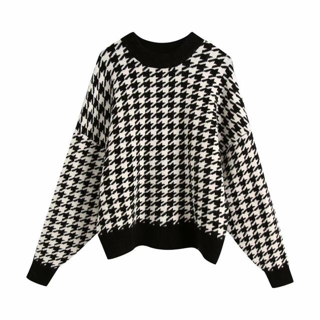 Ermina Pullover - Black/White