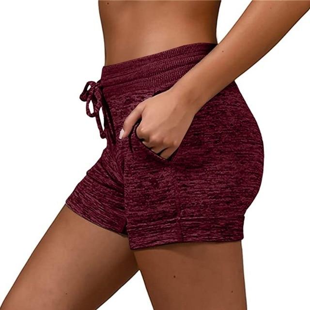 Angelique Athletic Shorts - Burgundy