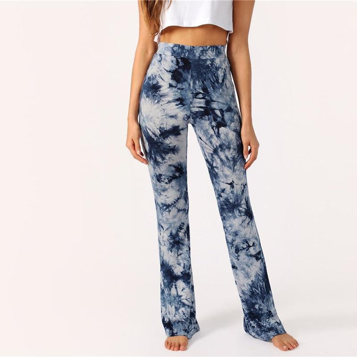 Boho Tie Dye Flare Pants