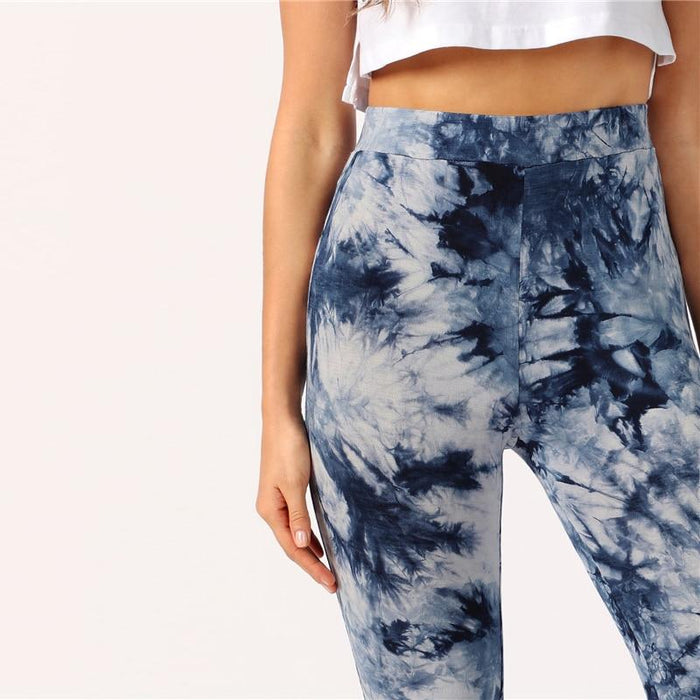 Boho Tie Dye Flare Pants