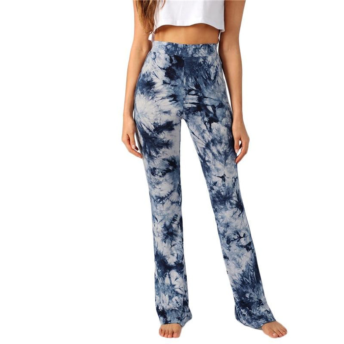 Boho Tie Dye Flare Pants