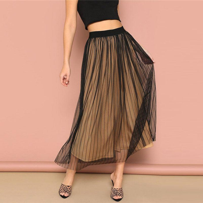 Karter Overlay Maxi Skirt