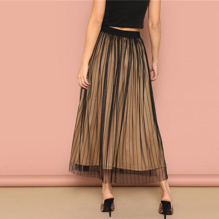 Karter Overlay Maxi Skirt