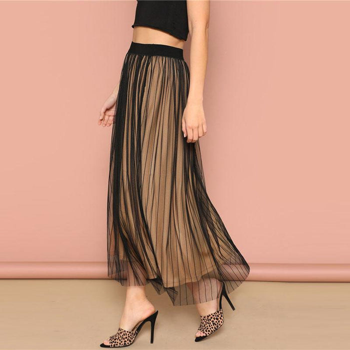 Karter Overlay Maxi Skirt