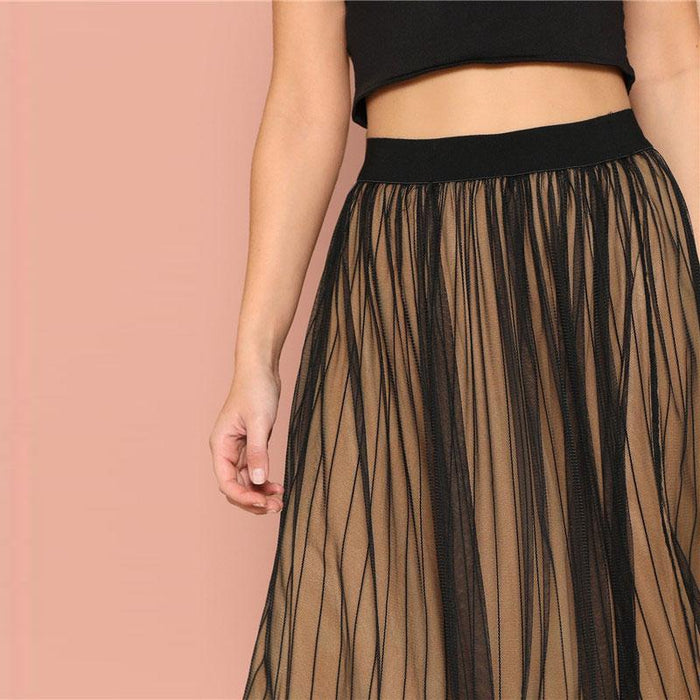 Karter Overlay Maxi Skirt