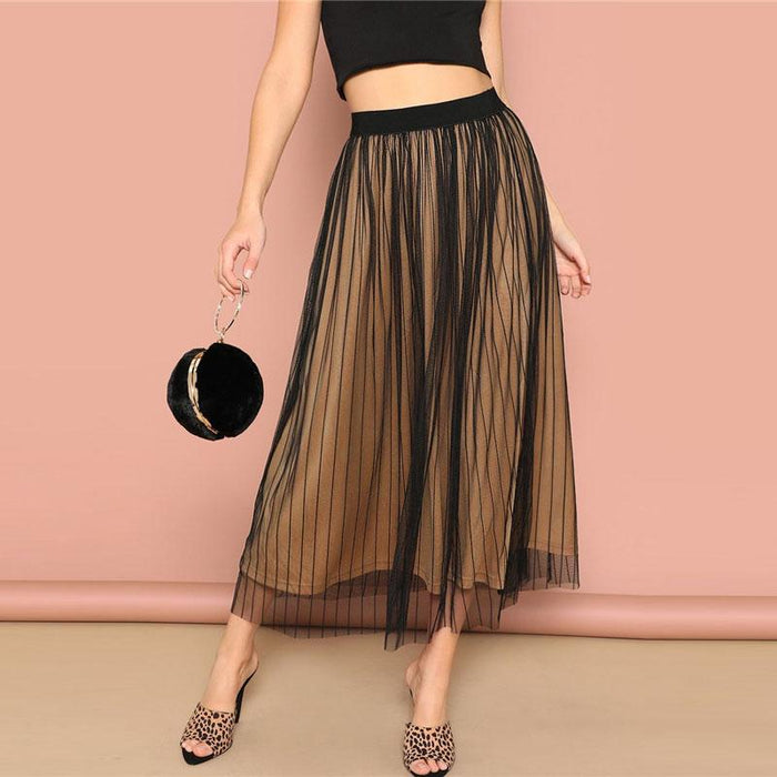 Karter Overlay Maxi Skirt