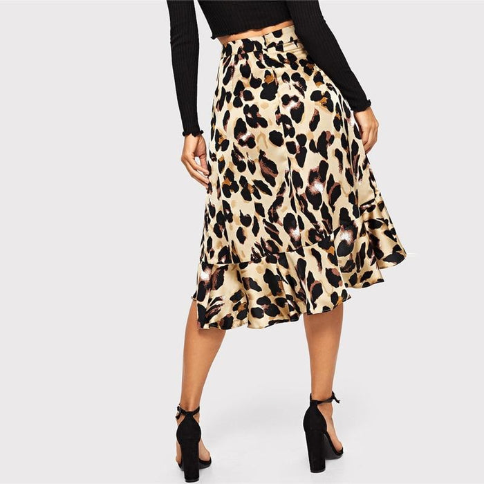 Ainhoa Leopard Print Mini Skirt