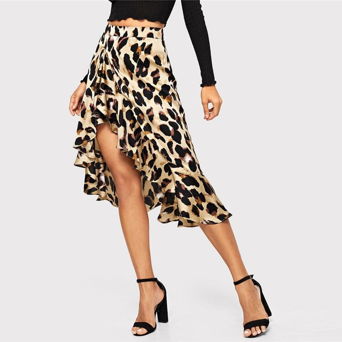 Ainhoa Leopard Print Mini Skirt