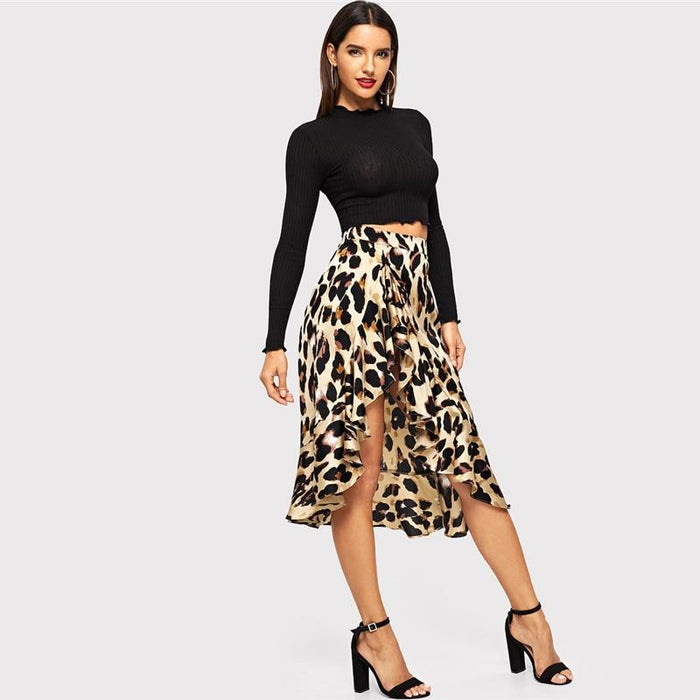 Ainhoa Leopard Print Mini Skirt