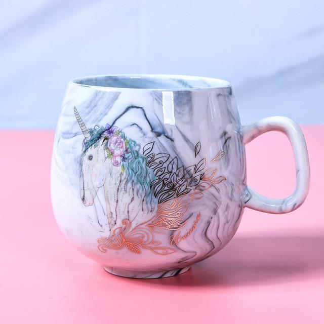 Marbled Decorative Coffee Cups