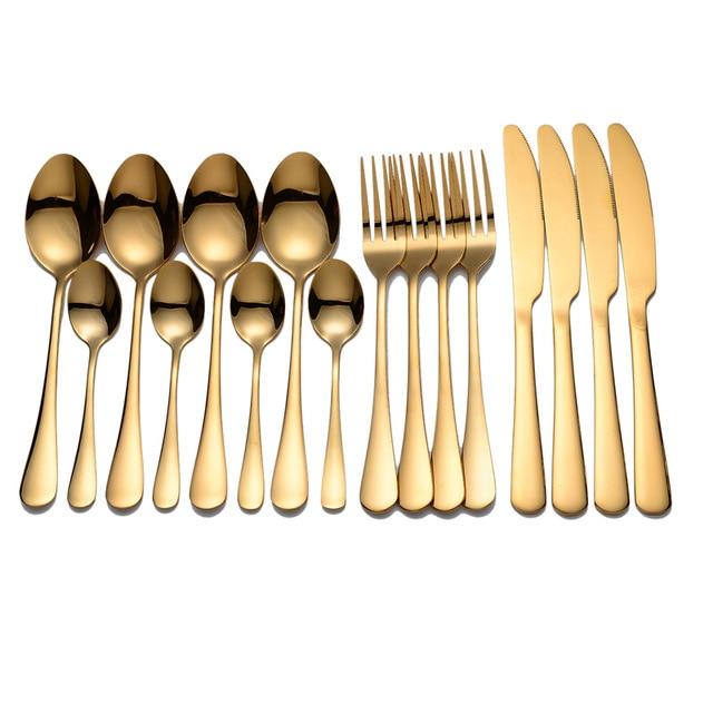 16 Piece Stainless Steel Silverware Set