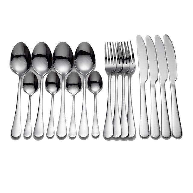 16 Piece Stainless Steel Silverware Set