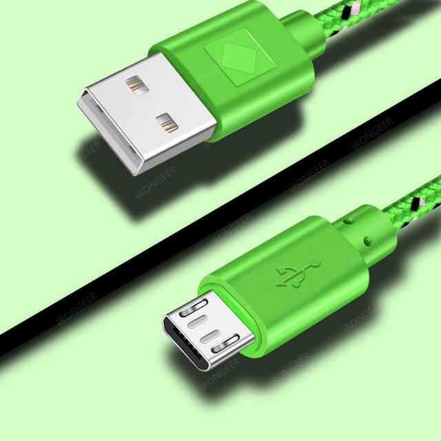 AlphaTech Micro USB Charging Cable - Green