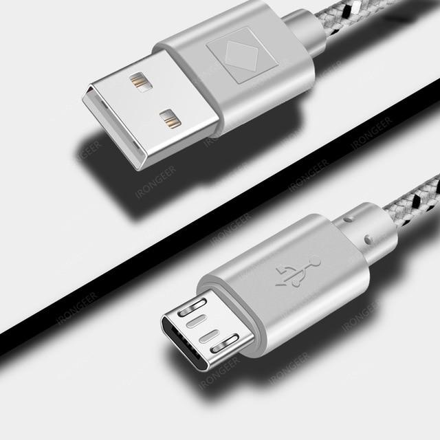 AlphaTech Micro USB Charging Cable - Gray