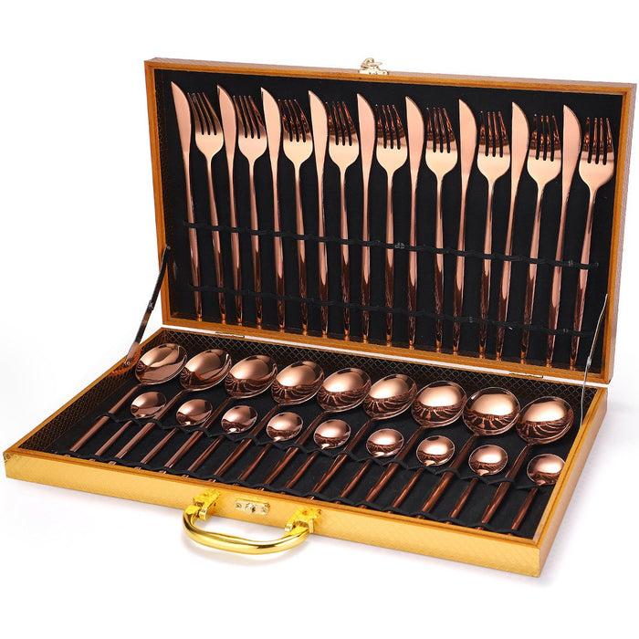 24 Piece Stainless Steel Silverware Set