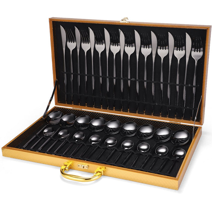 24 Piece Stainless Steel Silverware Set