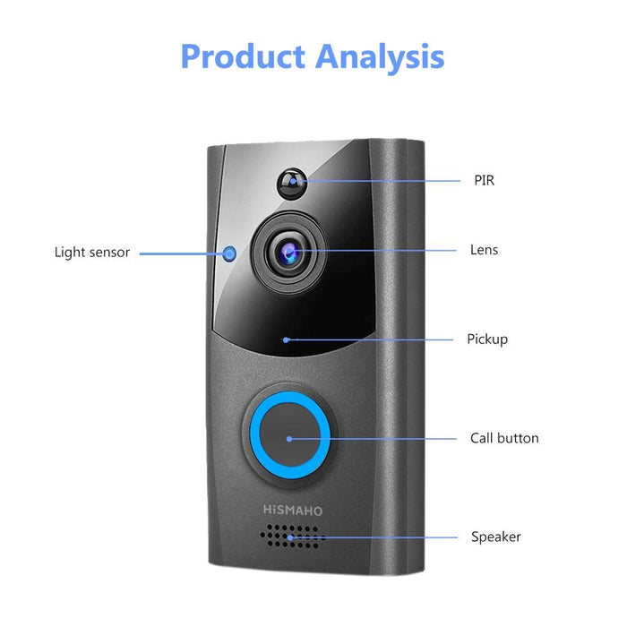 Smart Doorbell with HD Video and Intercom Monitor