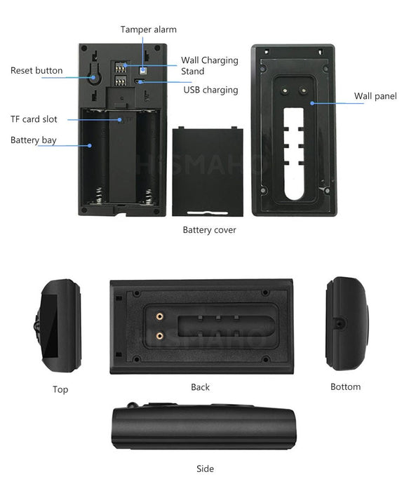 Smart Doorbell with HD Video and Intercom Monitor