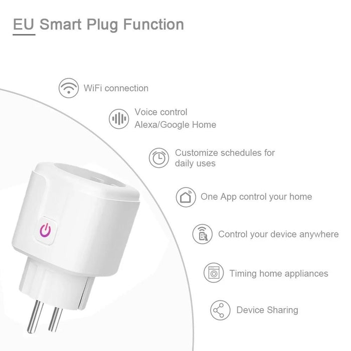 WiFi Enabled Smart Plug (Alexa and Google Voice Compatible)