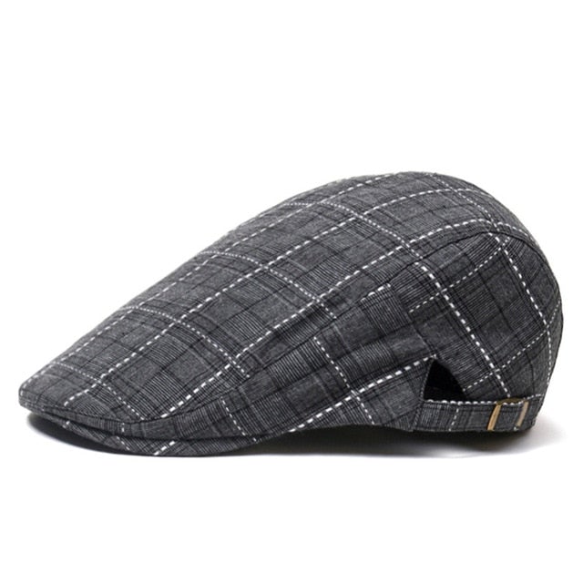 Reginald Golf Classic Flat Cap (Charcoal)