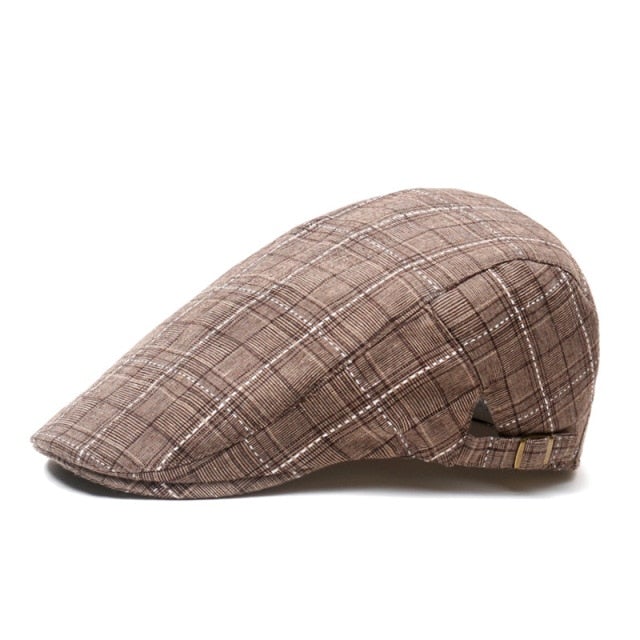 Reginald Golf Classic Flat Cap (Coffee)