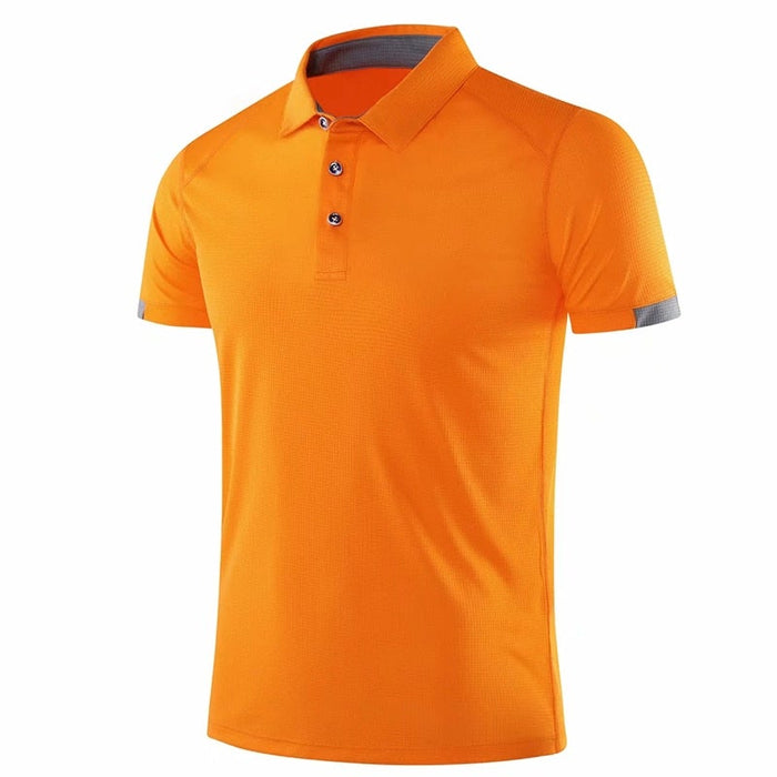 Reginald Golf High-Performance Shirt (Orange)