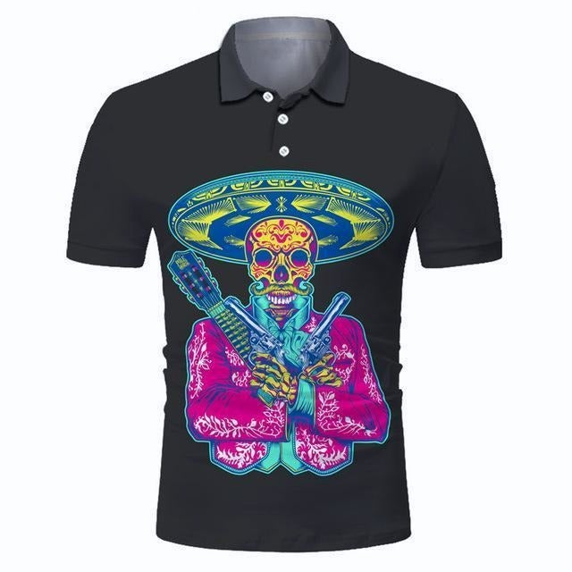 Reginald Golf Cooltech Digital Art Loud Shirt (Desperado)