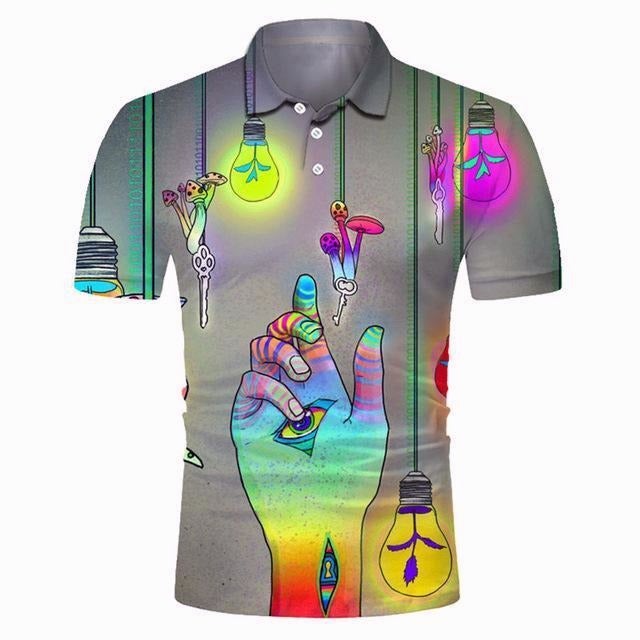 Reginald Golf Cooltech Digital Art Loud Shirt (Trip)