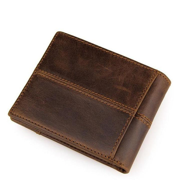 Men's Brown Leather Charlie Bi-Fold Wallet