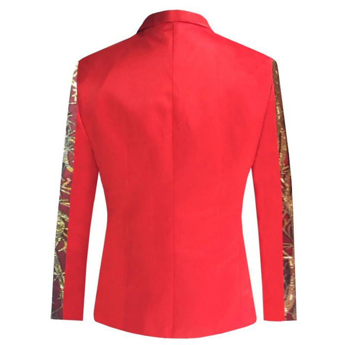 Red Tree Growth Fashion Blazer