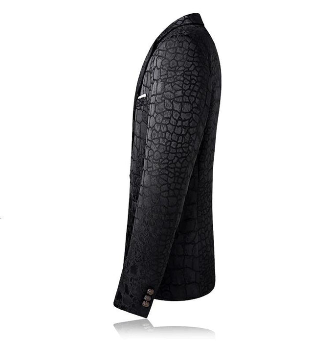 Black Crocodile Fashion Blazer