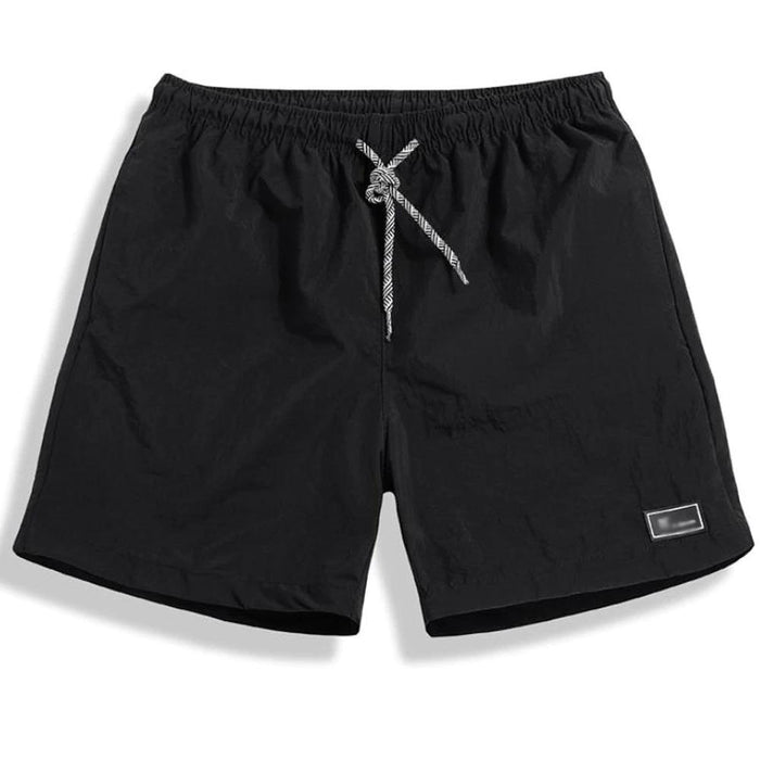 Men's Black Canvas Swimming Bottoms