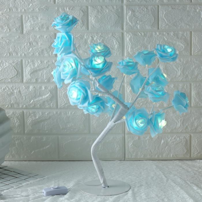 Blue Flower Desk Lighting