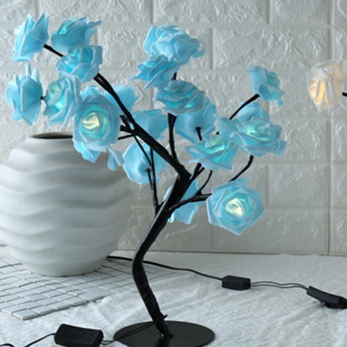 Blue Flower Desk Lighting