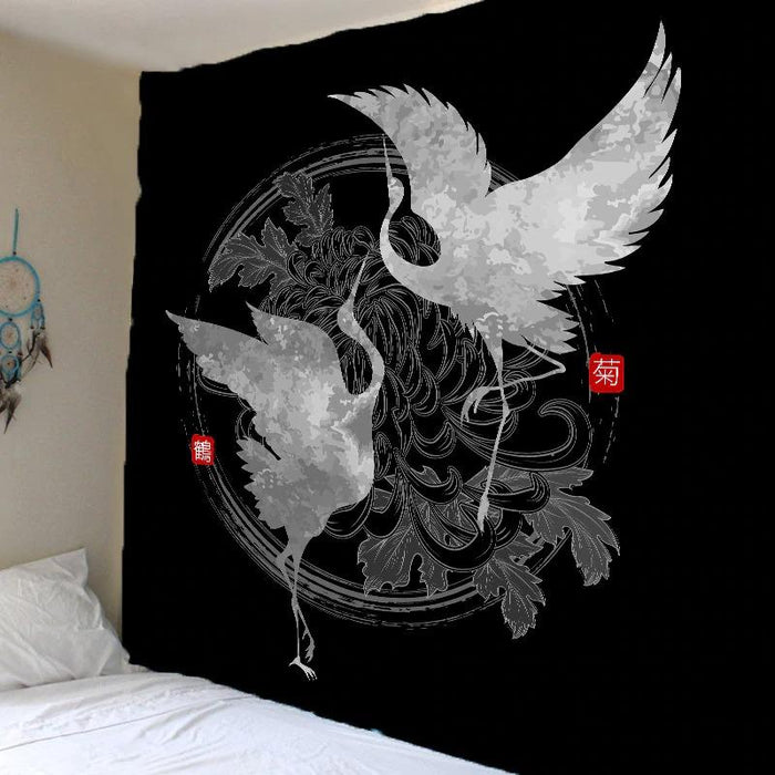 Celestial Cranes Tapestry