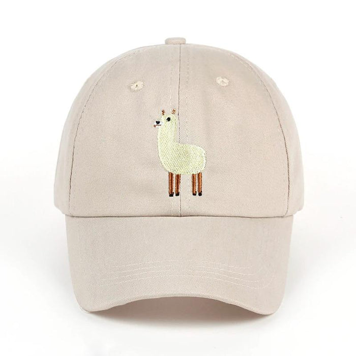 Beige Llama Cap