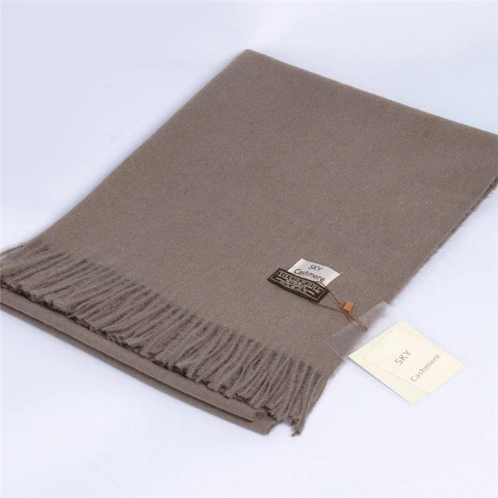 Dark Brown Cashmere Scarf