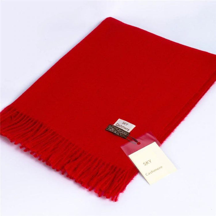 Red Cashmere Scarf