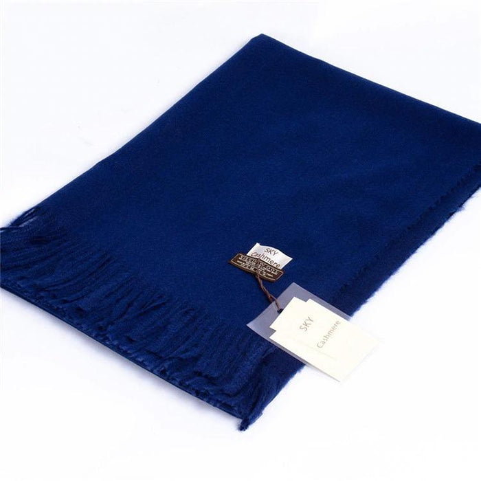 Blue Cashmere Scarf