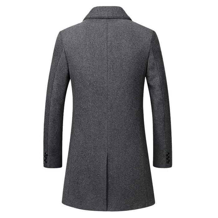 Grey Men's Tailored Trench Coat