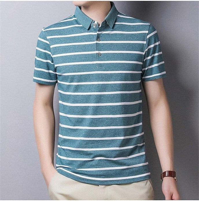 Moore Light Blue Men's Performance Polo