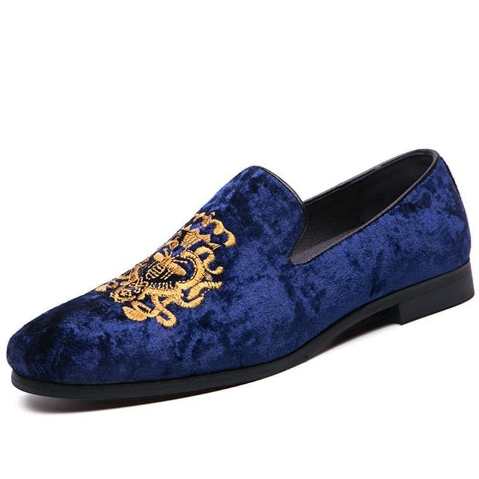 Men's Navy Ornamental Loafer